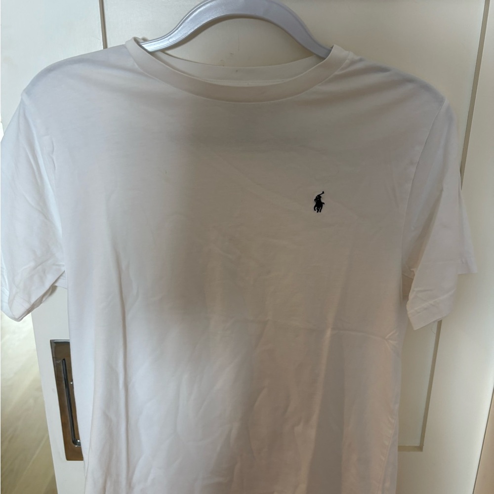 Polo by Ralph Lauren Kids White Short Sleeve Tee large 14-16 pristine $58 ret